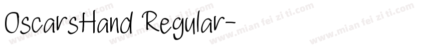 OscarsHand Regular字体转换